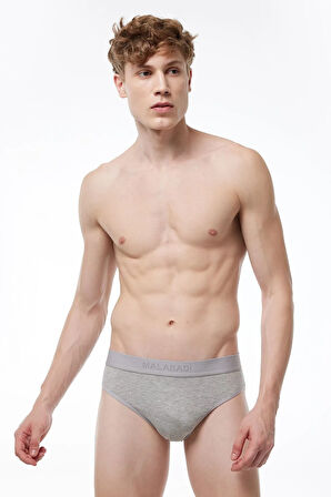 Gri Erkek 2 Li Modal Slip Külot 080