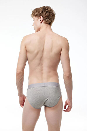 Gri Erkek 2 Li Modal Slip Külot 080