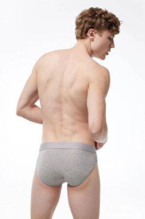 Gri Erkek 2 Li Modal Slip Külot 080