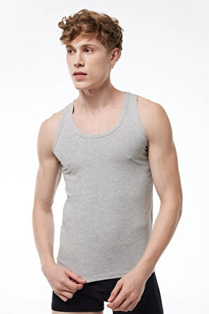 Erkek 2 li Siyah Gri Modal Atlet 008