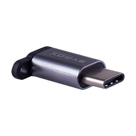 Syrox Type-C Micro USB Dönüştürücü DT14 Gümüş
