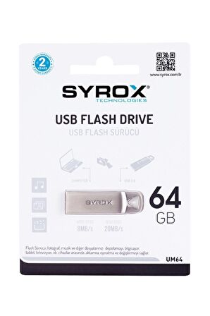 Syrox 64 Gb Usb Metal Flash Bellek