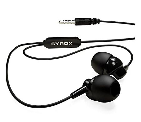 Syrox K13 Mikrofonlu Stereo Kablolu Kulakiçi Kulaklık