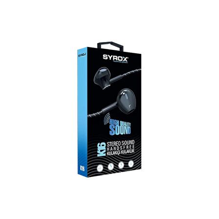 Syrox K16 Mikrofonlu Kablolu Kulaklık Metal