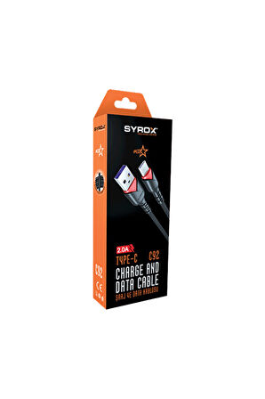 SYROX C92 TYPE-C SARJ KABLO 2.0A PLUS