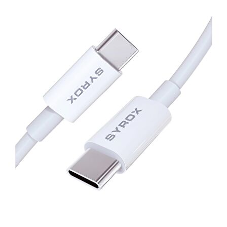 Syrox 3.0A Type-C to Type-C Şarj & Data Kablo 2M C95