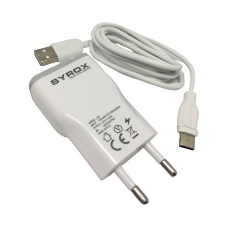 Syrox Type-C Şarj Aleti Adaptör + Kablo