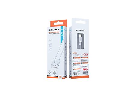 Dramex D21TK 2.1A Type-C – USB Şarj ve Data Kablosu