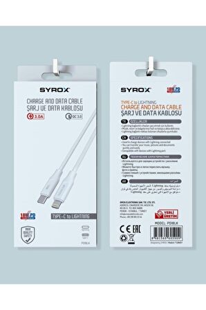 Pd18lk 18w 3.0a Type-c To Lightning Şarj Ve Data Kablosu