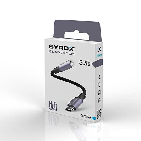 Syrox DT23T/A 3.5 Audıo -Type- C Dönüştürücü İp Sargı