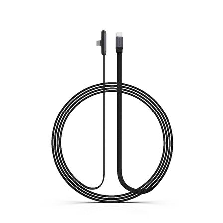 Syrox C131TT 60W Type-C To Type-C 90 Derecelik Hasir Ultra Hızlı Şarj & Data Kablosu