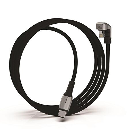 Syrox C132TL 30W PD Type-C Lightning İphone Oyun İçin Özel Tasarim Hasir Hızlı Şarj Data Kablosu