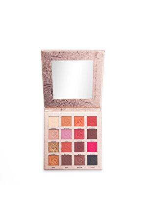 Comely Eyeshadow 16 Renk Göz Farı Paleti, Yüksek Pigmentasyon, Topaklanmaz, Kolay Dağılım