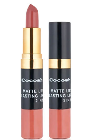 Ruj - Matte Smile Lipstick & Lipgloss 2 In 1 02 Latte 8681569700475