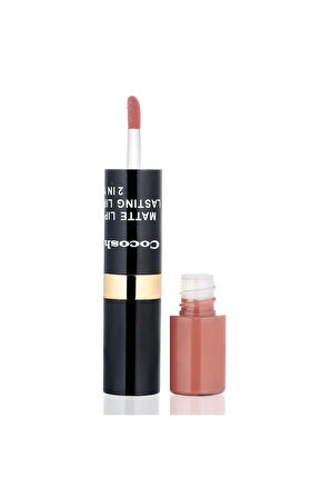 Ruj - Matte Smile Lipstick & Lipgloss 2 In 1 02 Latte 8681569700475
