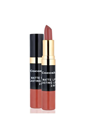Ruj - Matte Smile Lipstick & Lipgloss 2 In 1 03 Tile 8681569700482