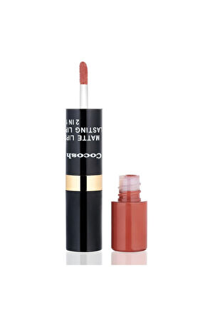Ruj - Matte Smile Lipstick & Lipgloss 2 In 1 03 Tile 8681569700482