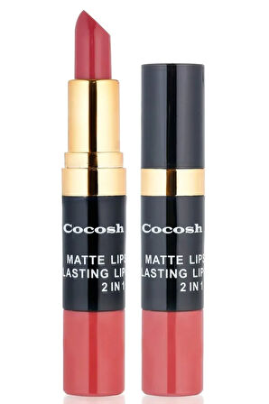 Ruj - Matte Smile Lipstick & Lipgloss 2 in 1 06 Rusty 8681569700512