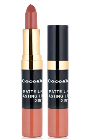 Ruj - Matte Smile Lipstick & Lipgloss 2 In 1 07 Coffee 8681569700529