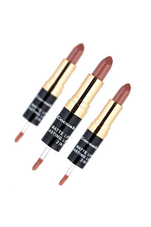 Ruj - Matte Smile Lipstick & Lipgloss 2 In 1 07 Coffee 8681569700529