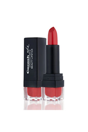 Beauty Lipstick Ruj 02 Pomegranate, Kremsi Formül, Saten Görünüm, Orta-Tam Kapatıcılık