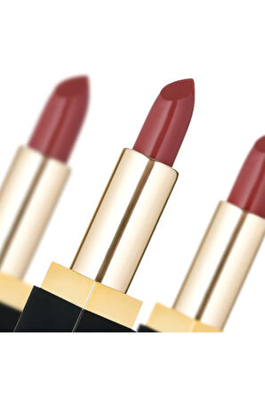 Silk Velvet Lipstick Ruj 03 Rosewood, Nemlendirici Etki, Yoğun Pigmentasyon, Kadifemsi Dudaklar
