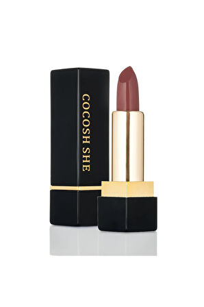 Silk Velvet Lipstick Ruj 06 Maroon Six, Nemlendirici Etki, Yoğun Pigmentasyon, Kadifemsi Dudaklar