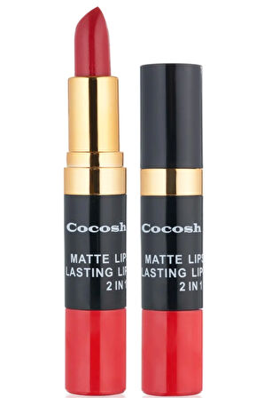 Ruj - Matte Smile Lipstick & Lipgloss 2 In 1 01 Red 8681569722231