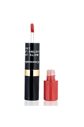 Ruj - Matte Smile Lipstick & Lipgloss 2 In 1 01 Red 8681569722231