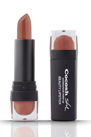Beauty Lipstick Ruj 01 Furry, Kremsi Formül, Saten Görünüm, Orta-Tam Kapatıcılık