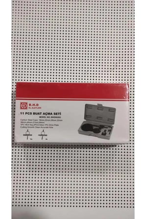BHD 11 Parça Buat Açma Seti BHD00263 19MM-64MM Boyutlarıyla Dayanıklı Materyal