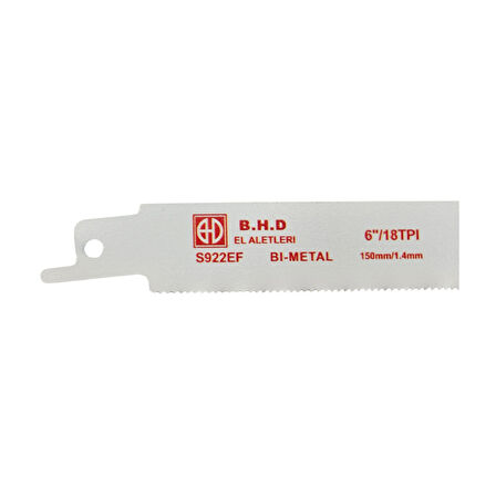 Fixonic B.H.D BHD00336 S922EF 150mm Bi-Metal (Metal) Tilki Kuyruğu Testere Bıçağı (5'li Paket)  