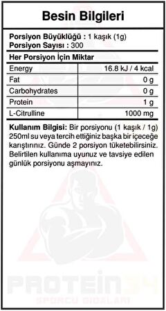 Bigjoy Sports-Citrulline Powder 300g