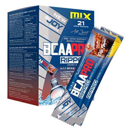 Bigjoy Sports BCAAPro 4:1:1 Ripped Go! 21 Paket Mix Aroma Bcaa