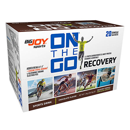 On The Go Recovery  Sports Drink 70 Gr x 20 Saşe - ÇİLEK