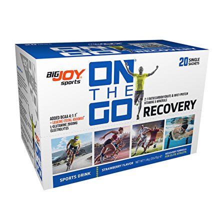 On The Go Recovery  Sports Drink 70 Gr x 20 Saşe - ÇİLEK