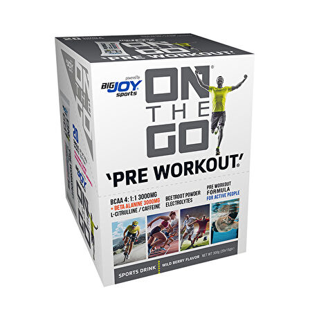 On The Go Pre Workout Sports Drink 15 Gr x 20 Saşe - ORMAN MEYVELERİ