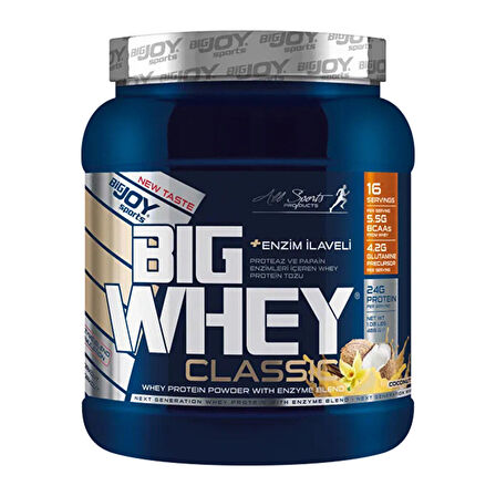 Big Joy Big Whey Classic Whey Protein 495 Gr - VANİLYA HİNDİSTAN CEVİZİ