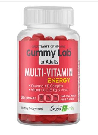 GUMMY LAB MULTI VIT ENRGY 60