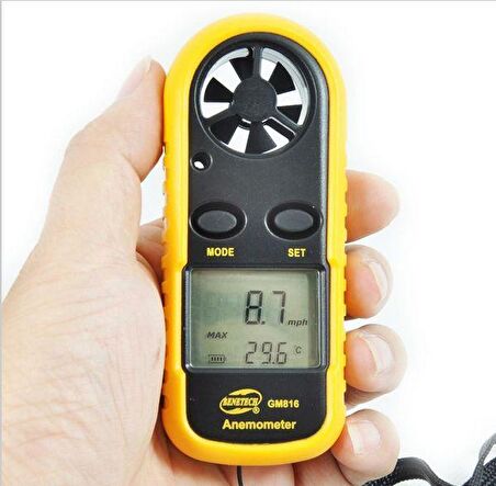 BENETECH GM816 Anemometre Termometreli Hava Akım Ölçer