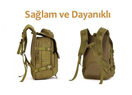 40L Molle Taktik Çanta (Haki)