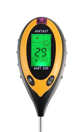 AMTAST 4 Parametre Toprak PH Nem Isı Işık Ölçer