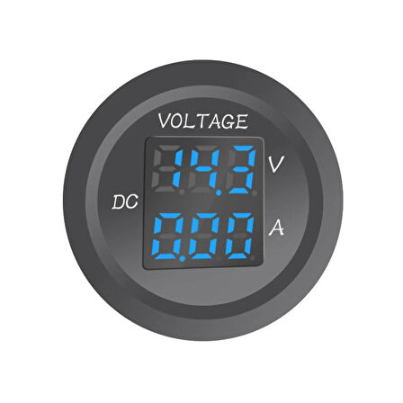 AEK-Tech DC12V/24V Dijital Voltmetre Ampermetre