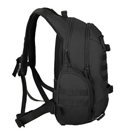 45L Su Geçirmez Outdoor Sırt Çantası Sportif Siyah