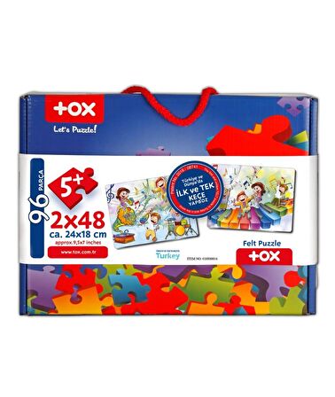 Tox Müzik 5+ Keçe Yapboz - 5 Yaş Puzzle T16