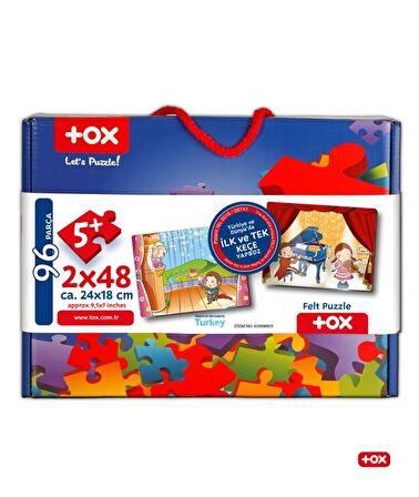 Tox Sahne 5+ Keçe Yapboz - 5 Yaş Puzzle T19