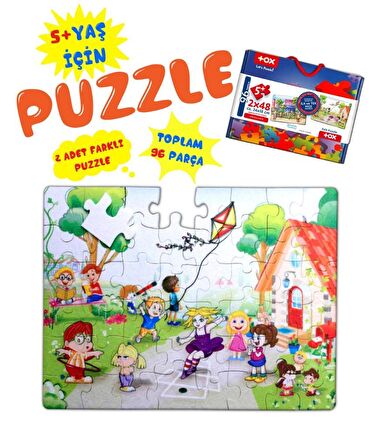 Tox Oyun Parkı 5+ Keçe Yapboz - 5 Yaş Puzzle T40