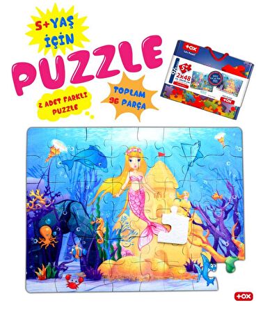 Tox Deniz Kızı 5+ Keçe Yapboz - 5 Yaş Puzzle T41