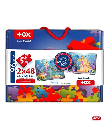 Tox Deniz Kızı 5+ Keçe Yapboz - 5 Yaş Puzzle T41