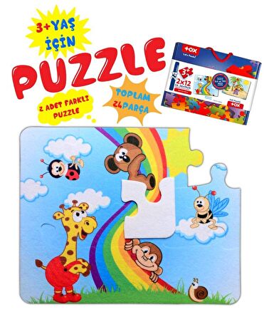 Tox Gökkuşağı 3+ Keçe Yapboz - 3 Yaş Puzzle T42